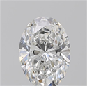 Natural Diamond 1.23 Carats, Oval with  Cut, F Color, SI2 Clarity and Certified by GIA