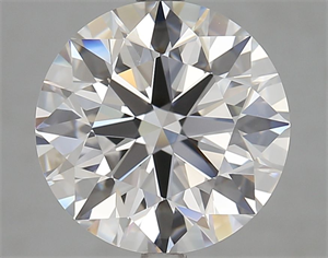 Picture of Lab Grown Diamond 5.29 Carats, Round with Ideal Cut, D Color, VVS1 Clarity and Certified by IGI