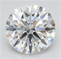 Lab Grown Diamond 3.65 Carats, Round with Ideal Cut, D Color, IF Clarity and Certified by IGI
