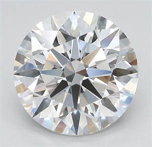 Picture of Lab Grown Diamond 3.65 Carats, Round with Ideal Cut, D Color, IF Clarity and Certified by IGI
