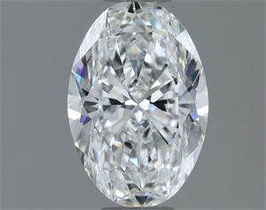 Foto Diamante Natural 0.90 quilates, Ovalado , Color F, claridad VS1 y certificado GIA de