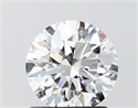 Lab Grown Diamond 1.30 Carats, Round with Ideal Cut, D Color, VVS2 Clarity and Certified by IGI