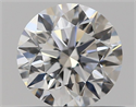 Natural Diamond 0.44 Carats, Round with Excellent Cut, D Color, VVS1 Clarity and Certified by GIA