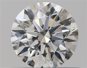Picture of Natural Diamond 0.44 Carats, Round with Excellent Cut, D Color, VVS1 Clarity and Certified by GIA