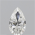 Natural Diamond 0.50 Carats, Pear with  Cut, F Color, VVS2 Clarity and Certified by GIA