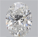 Natural Diamond 0.90 Carats, Oval with  Cut, F Color, SI2 Clarity and Certified by GIA