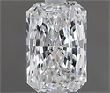 Natural Diamond 0.50 Carats, Radiant with  Cut, E Color, SI2 Clarity and Certified by GIA
