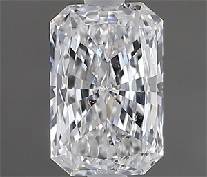 Picture of Natural Diamond 0.50 Carats, Radiant with  Cut, E Color, SI2 Clarity and Certified by GIA