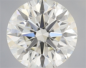 Picture of Natural Diamond 0.71 Carats, Round with Excellent Cut, J Color, VS1 Clarity and Certified by GIA