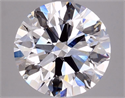 Lab Grown Diamond 1.09 Carats, Round with Ideal Cut, D Color, VVS2 Clarity and Certified by IGI
