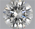 Natural Diamond 0.53 Carats, Round with Excellent Cut, H Color, IF Clarity and Certified by GIA