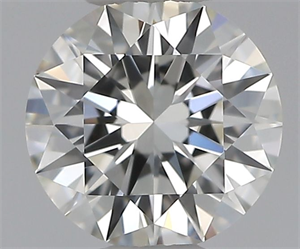 Picture of Natural Diamond 0.53 Carats, Round with Excellent Cut, H Color, IF Clarity and Certified by GIA