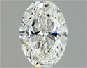 Diamante Natural 0.75 quilates, Ovalado , Color G, claridad VVS1 y certificado GIA