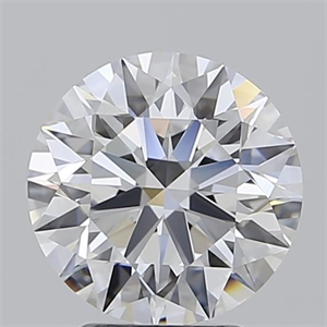 Picture of Lab Grown Diamond 3.05 Carats, Round with Ideal Cut, E Color, IF Clarity and Certified by IGI