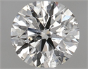 Natural Diamond 0.76 Carats, Round with Excellent Cut, G Color, I1 Clarity and Certified by GIA