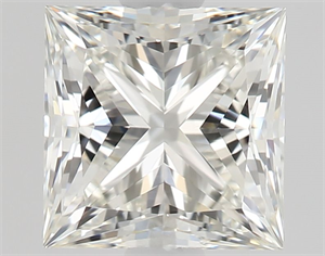 Picture of Natural Diamond 1.07 Carats, Princess with  Cut, J Color, IF Clarity and Certified by GIA