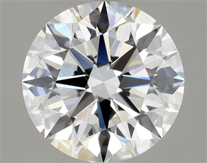 Foto Diamante Natural 2.51 quilates, Redondo , Color F, claridad IF y certificado GIA de