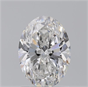 Natural Diamond 1.50 Carats, Oval with  Cut, E Color, SI1 Clarity and Certified by GIA