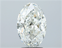 Natural Diamond 2.51 Carats, Oval with  Cut, I Color, SI2 Clarity and Certified by GIA