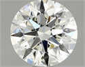 Natural Diamond 0.70 Carats, Round with Excellent Cut, I Color, VS2 Clarity and Certified by GIA