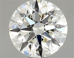 Picture of Natural Diamond 0.70 Carats, Round with Excellent Cut, I Color, VS2 Clarity and Certified by GIA