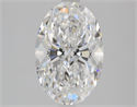 Diamante Natural 2.30 quilates, Ovalado , Color E, claridad VVS1 y certificado GIA