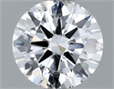 Natural Diamond 0.74 Carats, Round with Excellent Cut, D Color, SI2 Clarity and Certified by GIA