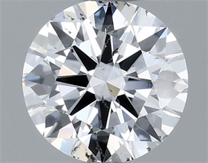 Picture of Natural Diamond 0.74 Carats, Round with Excellent Cut, D Color, SI2 Clarity and Certified by GIA