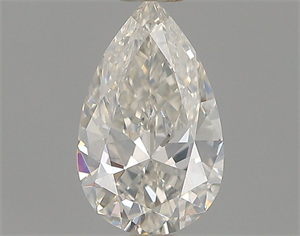 Picture of Natural Diamond 0.40 Carats, Pear with  Cut, H Color, SI1 Clarity and Certified by GIA