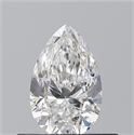 Natural Diamond 0.50 Carats, Pear with  Cut, E Color, VVS2 Clarity and Certified by GIA
