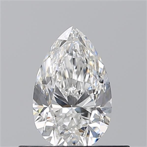 Picture of Natural Diamond 0.50 Carats, Pear with  Cut, E Color, VVS2 Clarity and Certified by GIA