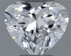 Picture of Natural Diamond 0.30 Carats, Heart with  Cut, D Color, VVS2 Clarity and Certified by GIA