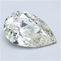 Diamante Natural 4.39 quilates, De pera , Color L, claridad SI2 y certificado GIA