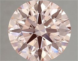 Picture of Lab Grown Diamond 3.19 Carats, Round with Ideal Cut, Fancy Vivid Pink Color, VS1 Clarity and Certified by IGI
