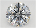Lab Grown Diamond 2.01 Carats, Round with Excellent Cut, D Color, VS1 Clarity and Certified by GIA