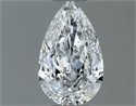 Diamante Natural 0.50 quilates, De pera , Color E, claridad SI2 y certificado GIA