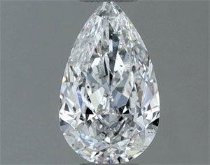 Foto Diamante Natural 0.50 quilates, De pera , Color E, claridad SI2 y certificado GIA de