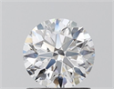 Lab Grown Diamond 1.11 Carats, Round with Ideal Cut, D Color, VVS2 Clarity and Certified by IGI