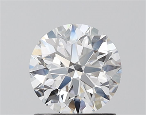 Picture of Lab Grown Diamond 1.11 Carats, Round with Ideal Cut, D Color, VVS2 Clarity and Certified by IGI