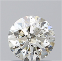 Diamante Natural 0.81 quilates, Redondo , Color K, claridad SI2 y certificado GIA