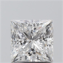 Natural Diamond 1.20 Carats, Princess with  Cut, E Color, SI1 Clarity and Certified by GIA