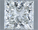 Diamante Natural 1.51 quilates, Princesa , Color H, claridad SI1 y certificado IGI