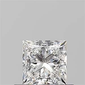 Picture of Natural Diamond 0.57 Carats, Princess with  Cut, F Color, VS2 Clarity and Certified by GIA