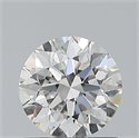 Natural Diamond 0.70 Carats, Round with Excellent Cut, H Color, VVS2 Clarity and Certified by GIA