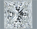 Natural Diamond 1.51 Carats, Princess with  Cut, H Color, SI1 Clarity and Certified by IGI