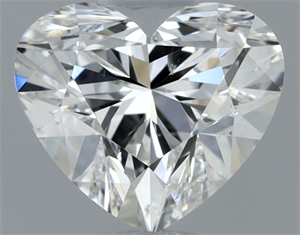 Picture of Natural Diamond 0.50 Carats, Heart with  Cut, F Color, SI1 Clarity and Certified by GIA