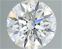 Diamante Natural 0.55 quilates, Redondo , Color D, claridad VVS2 y certificado GIA