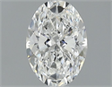 Natural Diamond 0.70 Carats, Oval with  Cut, F Color, VVS2 Clarity and Certified by GIA
