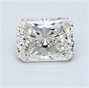 Natural Diamond 1.51 Carats, Radiant with  Cut, J Color, VS1 Clarity and Certified by GIA