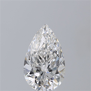 Picture of Natural Diamond 4.01 Carats, Pear with  Cut, F Color, VVS2 Clarity and Certified by GIA